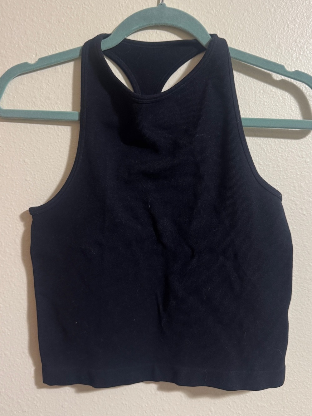 Free People Black Racerback Crop Tank